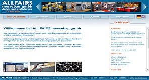 Homepage von Allfairs Messebau GmbH